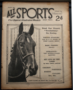 All Sports Illustrated Number 153 July 29 1922